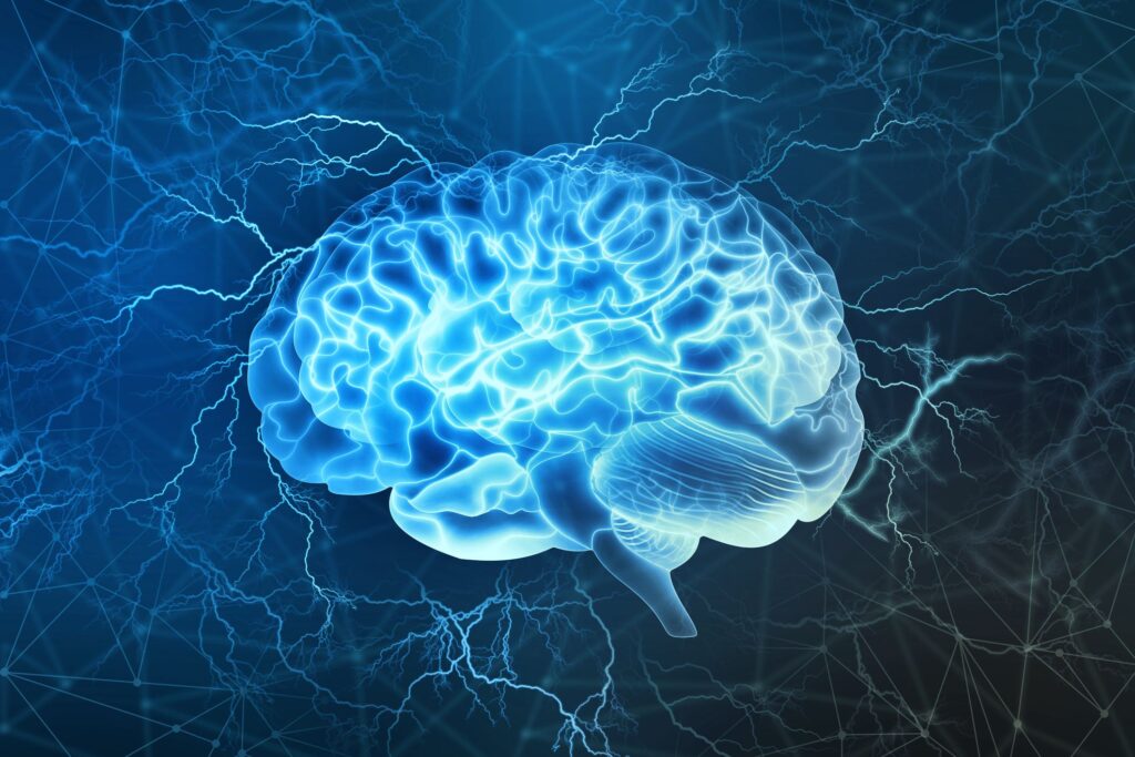 Sleep and Slim Bio Hacking a brain with electrical processing occurring.