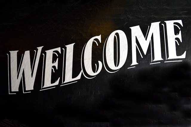 Online Community Welcome Sign